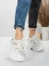 Pantofi Sport Dama cu Platforma 0897-8 WHITE | MEI