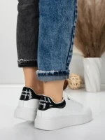 Sneakers Dama 2307 WHITE-BLACK | MEI