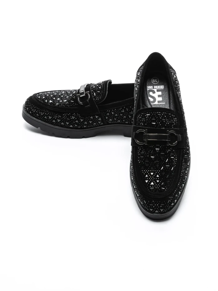 Mocasini Barbati din piele naturala 5NXE78 BLACK | EXCENTRIC SHOES