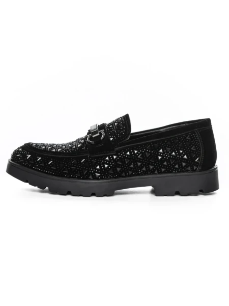 Mocasini Barbati din piele naturala 5NXE78 BLACK | EXCENTRIC SHOES
