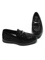 Mocasini Barbati din piele naturala 5NXE78 BLACK | EXCENTRIC SHOES