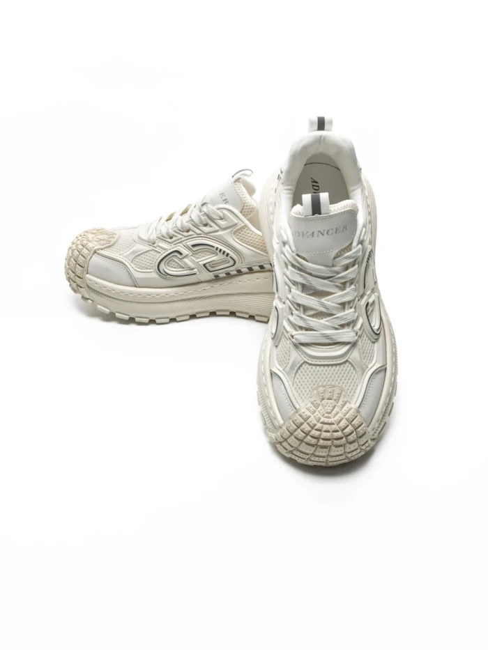 Pantofi Sport Barbati din piele naturala 9336 WHITE | ADVANCER