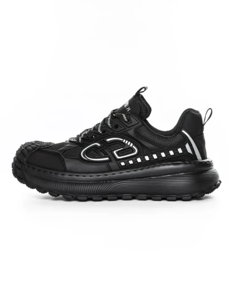 Pantofi Sport Barbati din piele naturala 9336 BLACK | ADVANCER