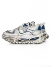 Pantofi Sport Barbati din piele naturala 95932 WHITE-BLUE | ADVANCER