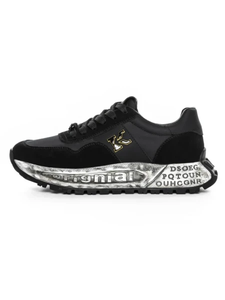 Pantofi Sport Barbati din piele naturala 2750 BLACK | ADVANCER