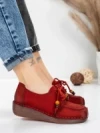 Pantofi Casual Dama din piele naturala 2553 RED | FORMATIONE