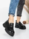 Pantofi Casual Dama din piele naturala 10828 BLACK | FORMATIONE