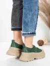 Pantofi Sport Dama din piele naturala 6806 GREEN | ADVANCER