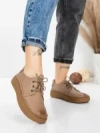 Pantofi Casual Dama din piele naturala 663 APRICOT | ADVANCER