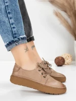 Pantofi Casual Dama din piele naturala 663 APRICOT | ADVANCER