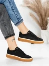 Pantofi Sport Dama din piele naturala 2501-1 BLACK | ADVANCER