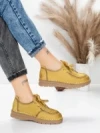 Pantofi Casual Dama din piele naturala 8887 YELLOW | FORMATIONE