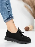 Pantofi Casual Dama din piele naturala 8887 BLACK | FORMATIONE