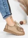 Pantofi Casual Dama din piele naturala 8887 APRICOT | FORMATIONE