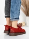 Pantofi Casual Dama din piele naturala 556 RED | FORMATIONE