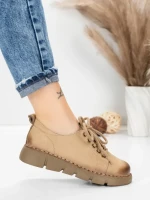 Pantofi Casual Dama din piele naturala 556 APRICOT | FORMATIONE