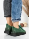 Pantofi Casual Dama din piele naturala 556 GREEN | FORMATIONE
