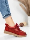 Pantofi Casual Dama din piele naturala 886 RED | FRANCO GERARDO