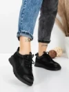Pantofi Casual Dama din piele naturala 886 BLACK | FRANCO GERARDO