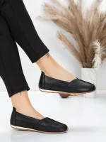 Balerini Dama din piele naturala 5001-1 BLACK | FORMATIONE