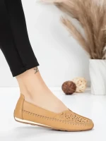 Balerini Dama din piele naturala 5001-1 APRICOT | FORMATIONE