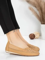 Balerini Dama din piele naturala 5001-1 APRICOT | FORMATIONE