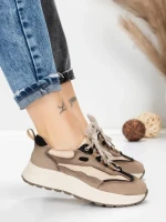 Pantofi Sport Dama din piele naturala 773 BLACK | FRANCO GERARDO