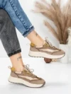 Pantofi Sport Dama din piele naturala 773 YELLOW | FRANCO GERARDO