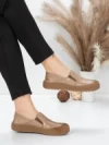 Pantofi Casual Dama din piele naturala 665 APRICOT | ADVANCER