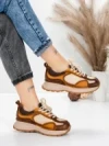Pantofi Sport Dama din piele naturala 10018 YELLOW | FRANCO GERARDO