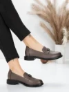 Pantofi Casual Dama din piele naturala 11520-176 APRICOT | ADVANCER