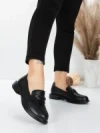 Pantofi Casual Dama din piele naturala 11520-176 BLACK | ADVANCER
