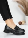 Pantofi Casual Dama din piele naturala 11520-176 BLACK | ADVANCER