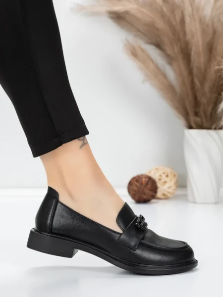 Pantofi Casual Dama din piele naturala 11520-120 BLACK | ADVANCER