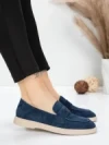 Pantofi Casual Dama din piele naturala 81980-2 DARK BLUE | ADVANCER