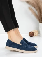 Pantofi Casual Dama din piele naturala 81980-2 DARK BLUE | ADVANCER
