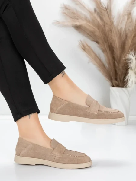 Pantofi Casual Dama din piele naturala 81980-2 APRICOT | ADVANCER