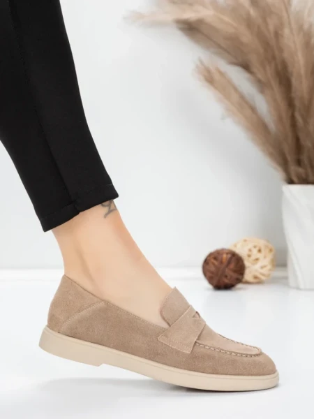Pantofi Casual Dama din piele naturala 81980-2 APRICOT | ADVANCER