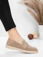 Pantofi Casual Dama din piele naturala 81980-2 APRICOT | ADVANCER