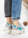 Pantofi Sport Dama din piele naturala HY8985 BLUE-GREY | FRANCO GERARDO