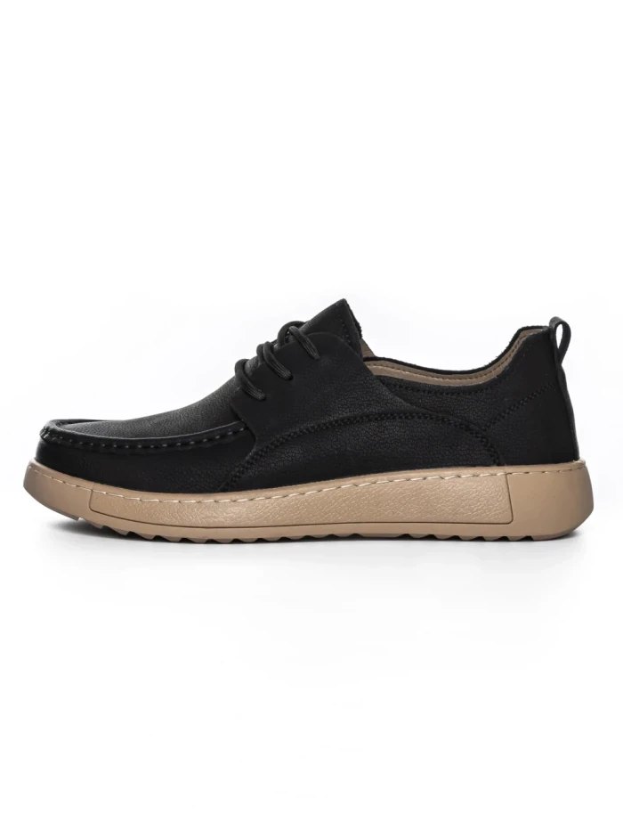 Mocasini Barbati din piele naturala A90007 BLACK | ADVANCER