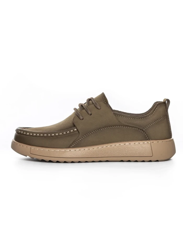 Mocasini Barbati din piele naturala A90007 KHAKI | ADVANCER