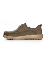 Mocasini Barbati din piele naturala A90007 KHAKI | ADVANCER