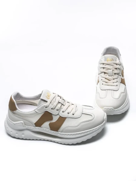 Pantofi Sport Barbati din piele naturala 69025 APRICOT | ADVANCER