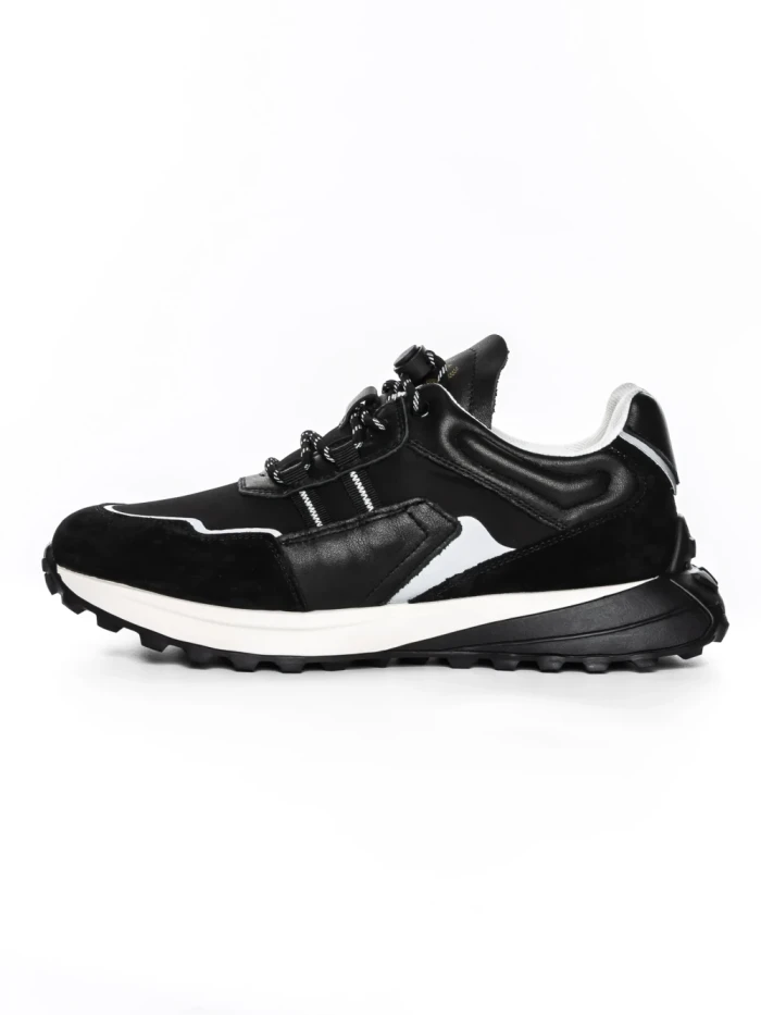Pantofi Sport Barbati din piele naturala 20676 BLACK | ADVANCER