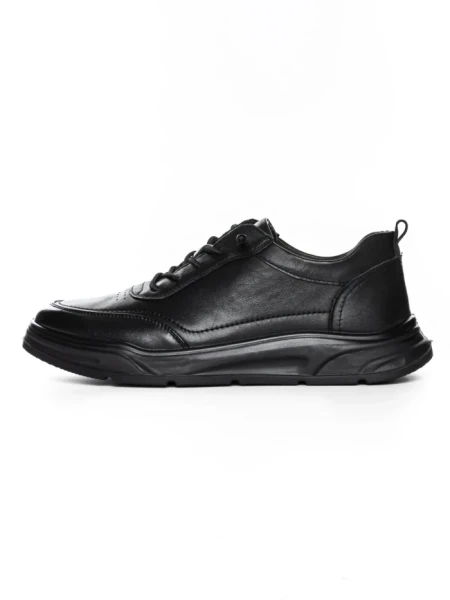 Pantofi Casual Barbati din piele naturala 929105 BLACK | ADVANCER