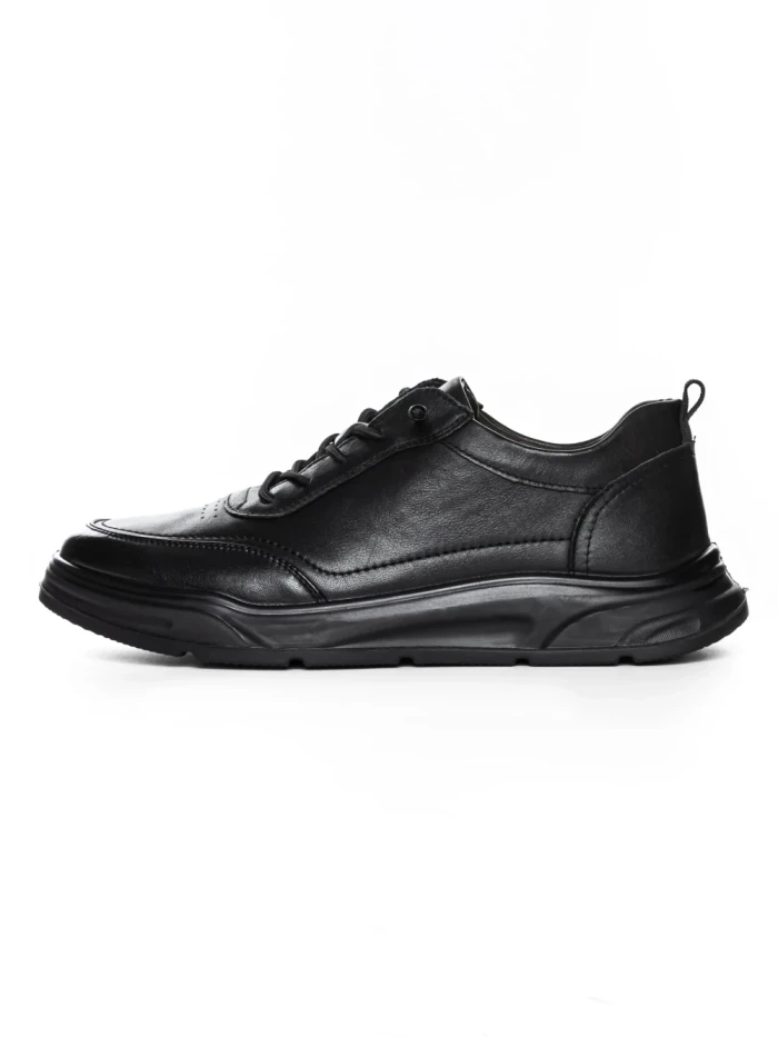 Pantofi Casual Barbati din piele naturala 929105 BLACK | ADVANCER