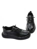 Pantofi Casual Barbati din piele naturala 929105 BLACK | ADVANCER