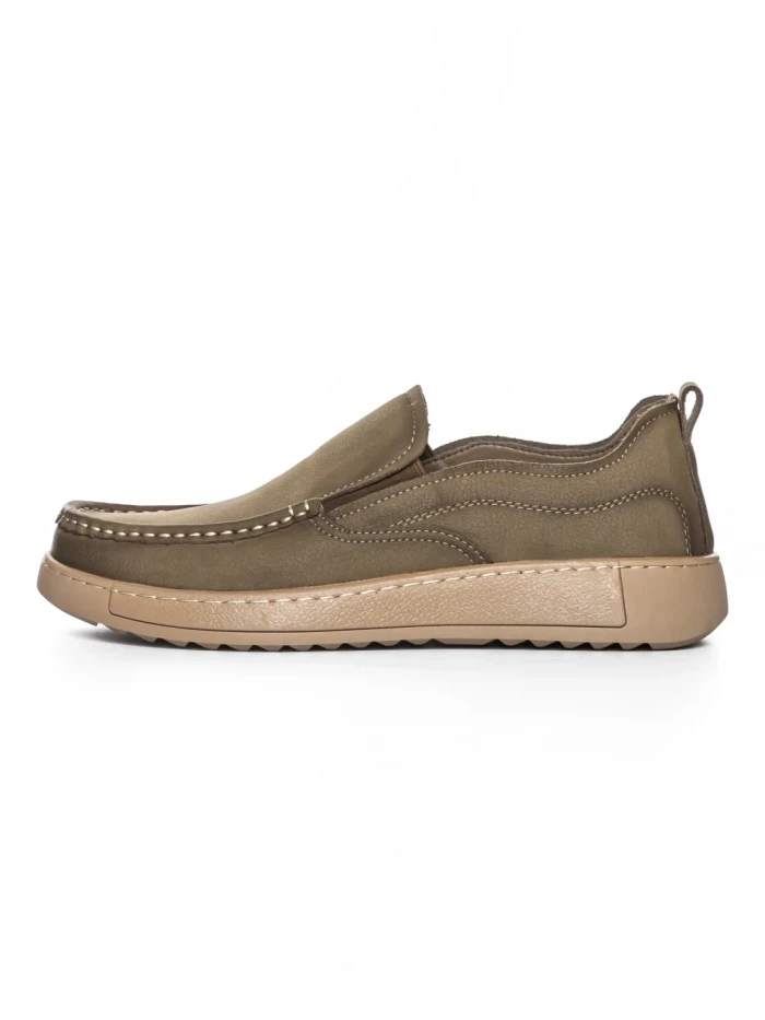 Mocasini Barbati din piele naturala A90006 KHAKI | ADVANCER