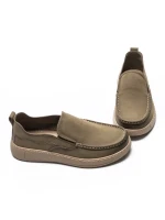Mocasini Barbati din piele naturala A90006 KHAKI | ADVANCER
